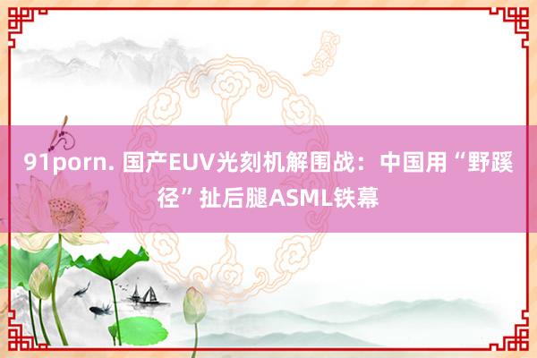 91porn. 国产EUV光刻机解围战：中国用“野蹊径”扯后腿ASML铁幕